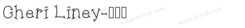 Cheri Liney字体转换